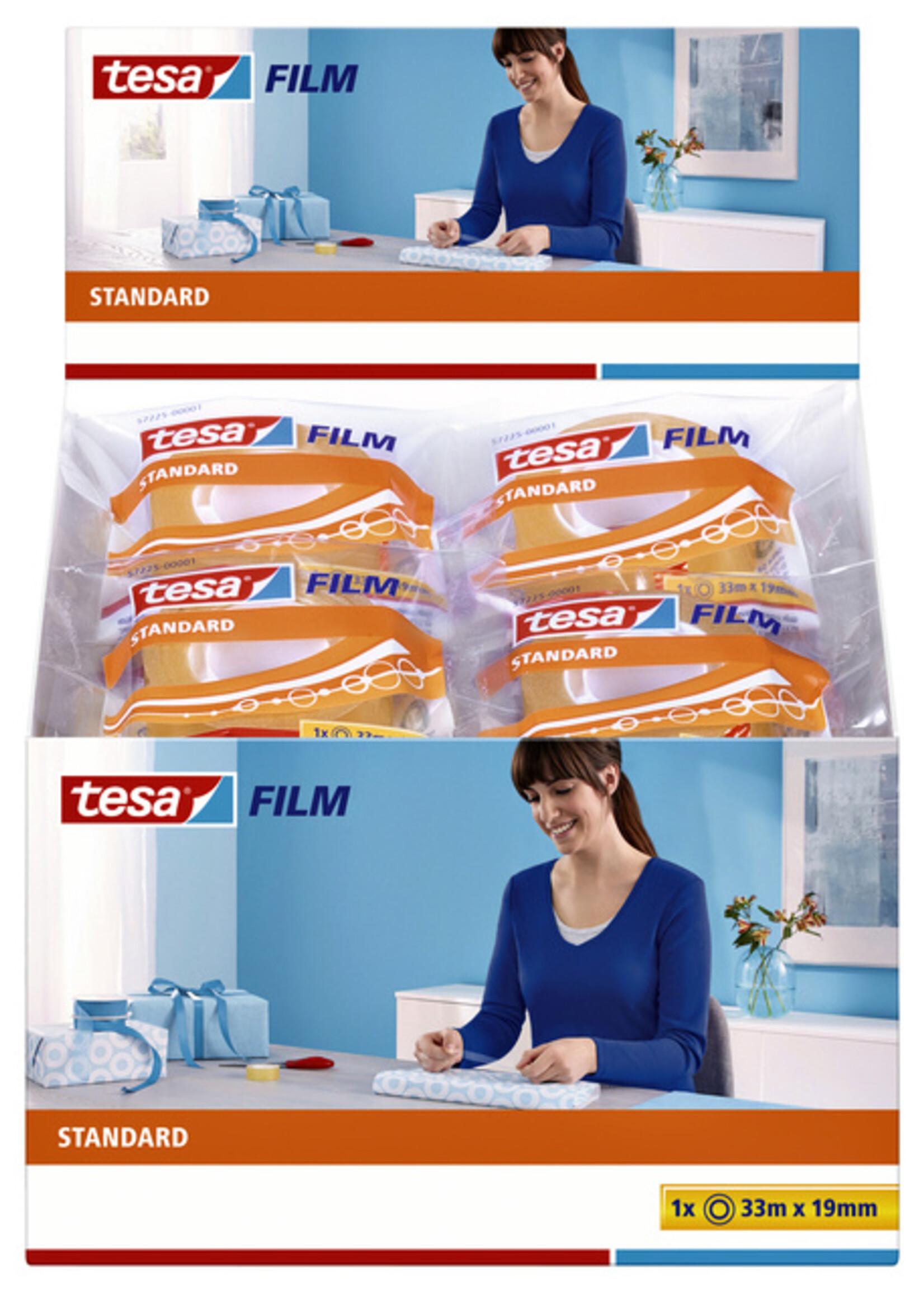 Tesa Plakband Tesa film standaard 19mmx33m