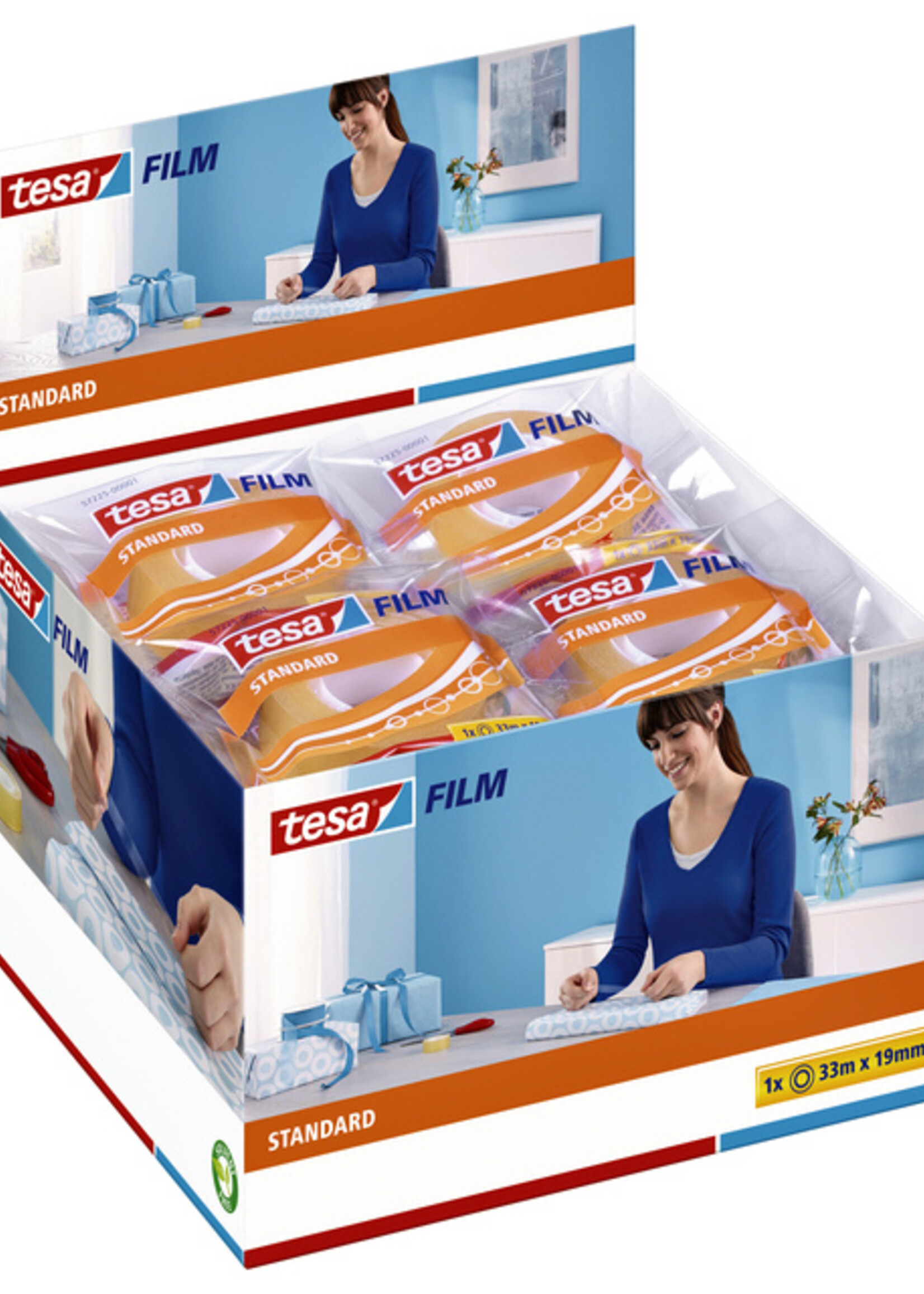 Tesa Plakband Tesa film standaard 19mmx33m