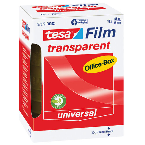 Tesa Plakband Tesa film 15mmx66m transparant