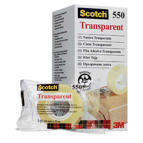 Scotch Ruban adhésif Scotch 550 19mmx33m transparent