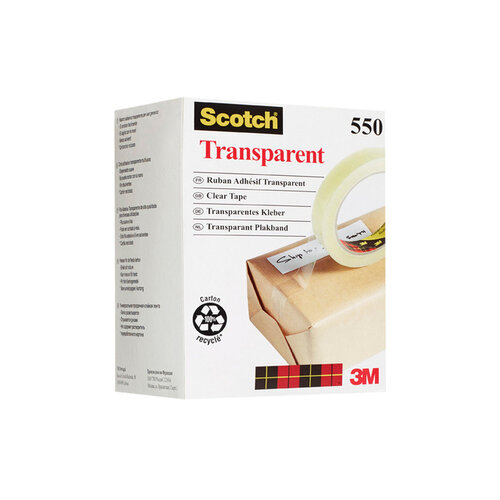 Scotch Plakband Scotch 550 19mmx66m transparant