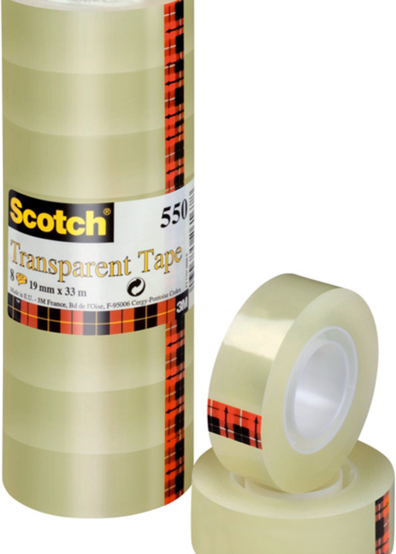 Scotch Plakband Scotch 550 19mmx33m transparant