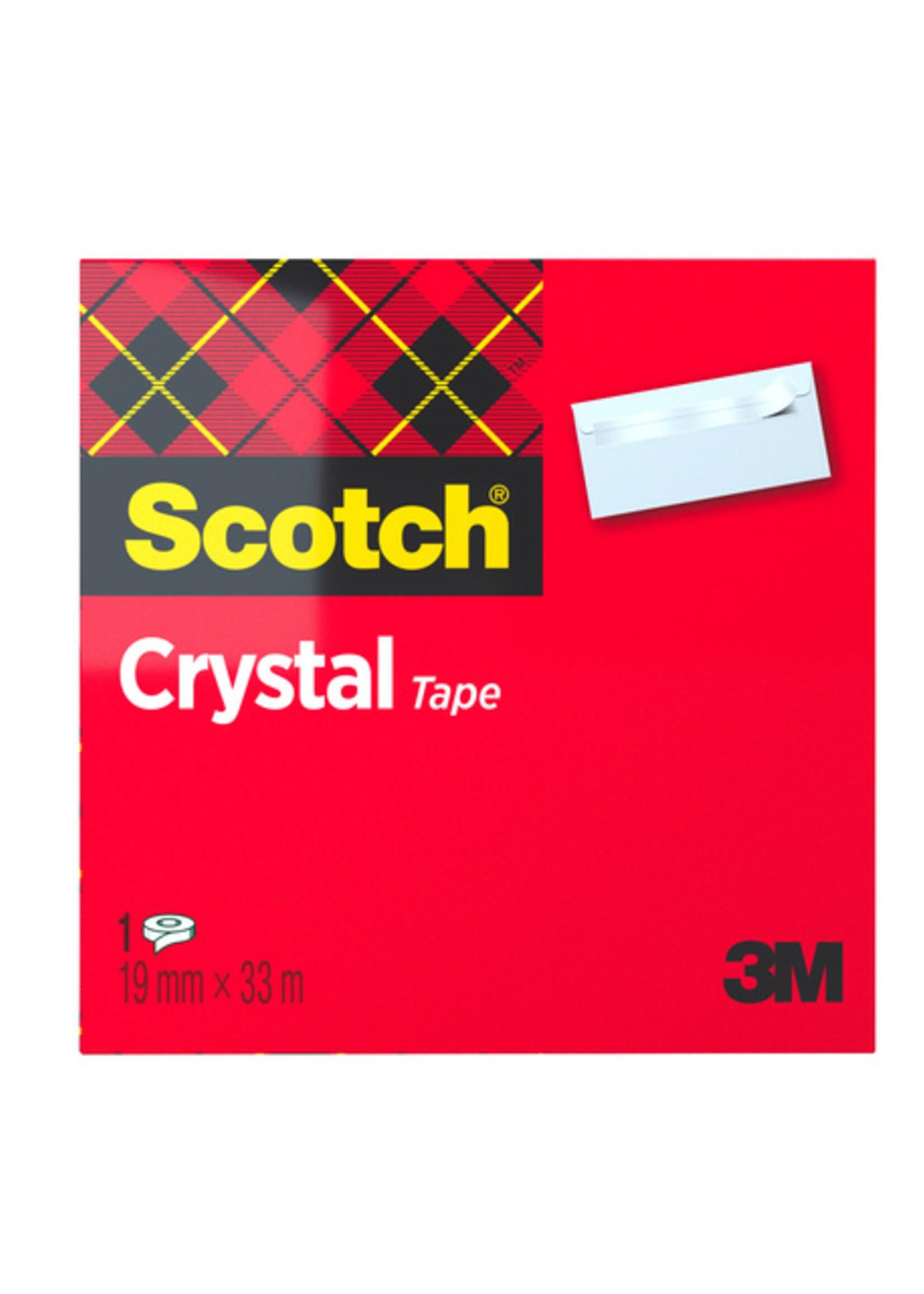 Scotch Plakband Scotch Crystal 600 19mmx33m transparant