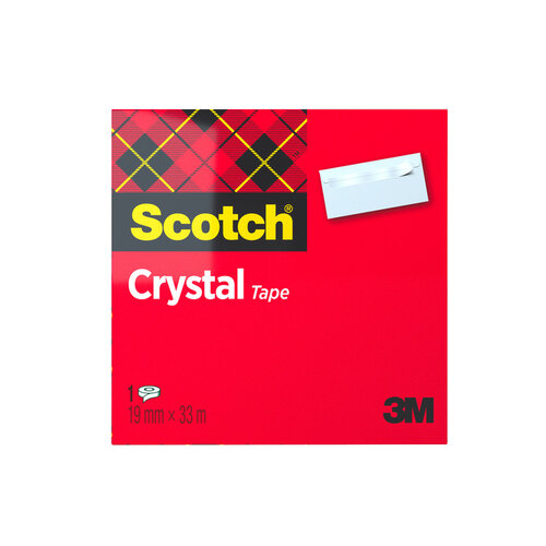 Scotch Ruban adhésif Scotch 600 19mmx33m Crystal Clear