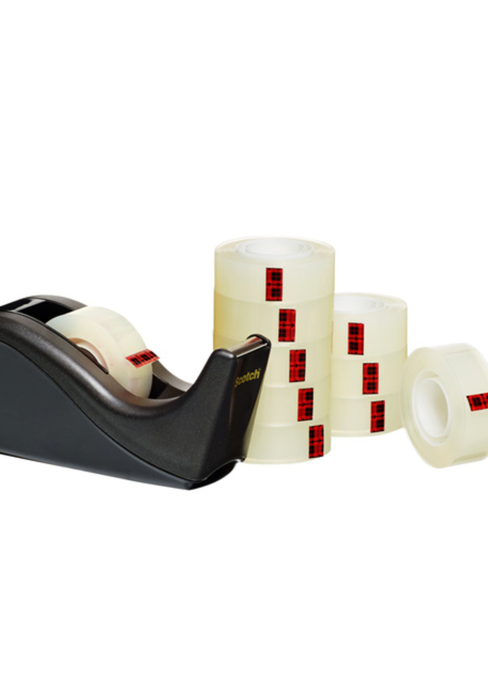 Scotch Plakband Scotch Crystal 600 19mmx33m transparant + gratis C60 houder