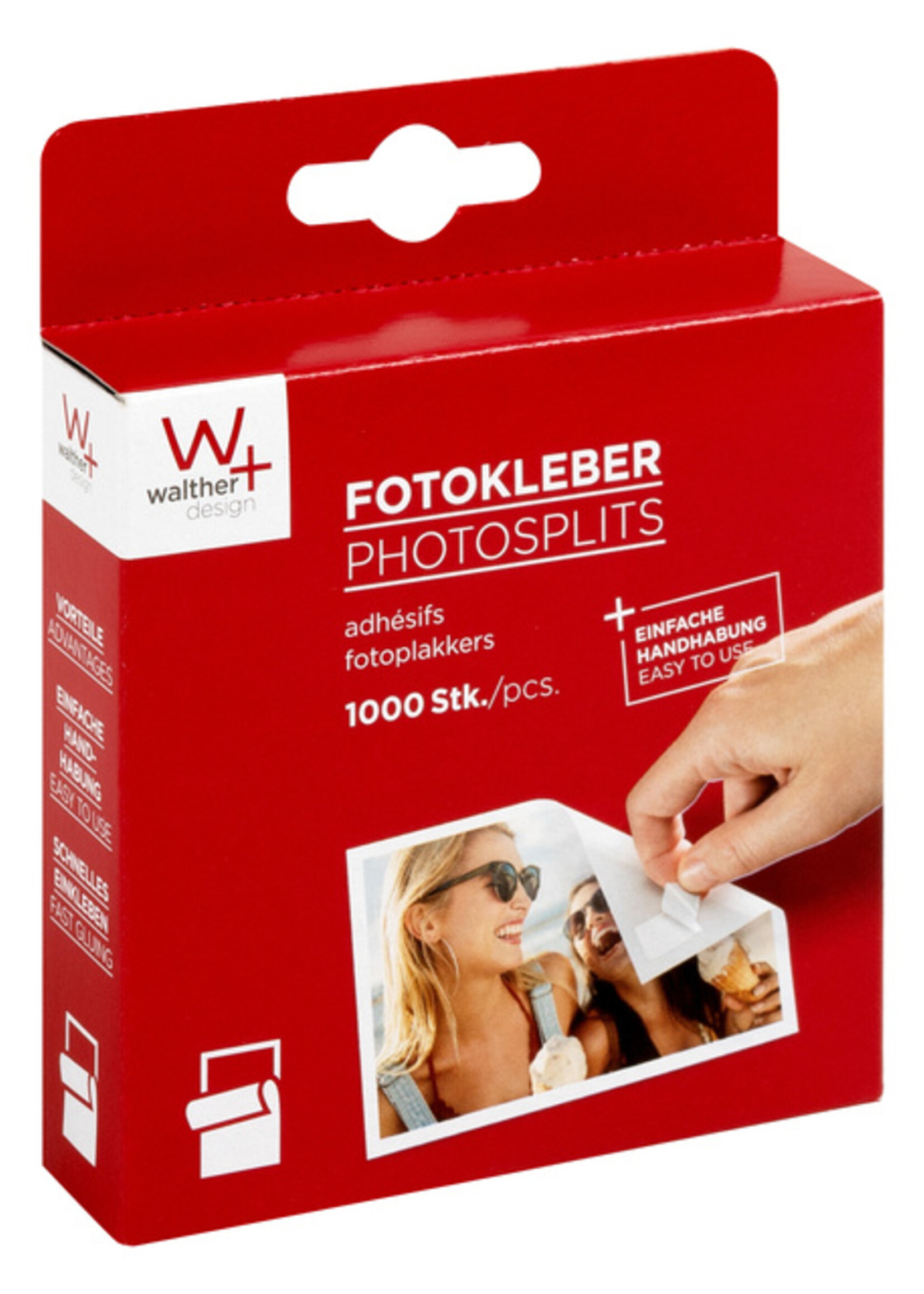 WALTHER Adhésif photo Walther 10x12cm 1000 pièces