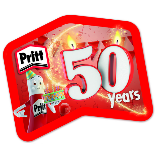 Pritt Buddies Pritt dubbelzijdige kleefpad poster blister à 65 stuks