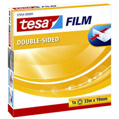 Dubbelzijdige plakband Tesa film 19mmx33m