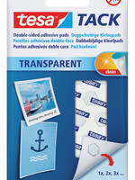 Tesa Dubbelzijdige kleefpads Tesa tack transparant 72stuks