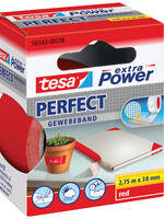 Tesa Plakband Tesa textiel 38mmx2.75m rood