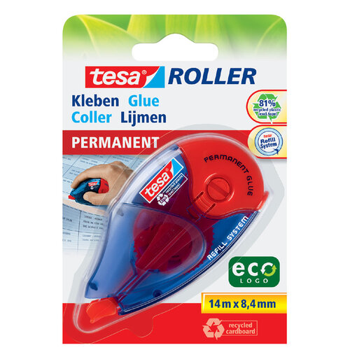 Tesa Roller colle Tesa Eco rechargeable permanent blister
