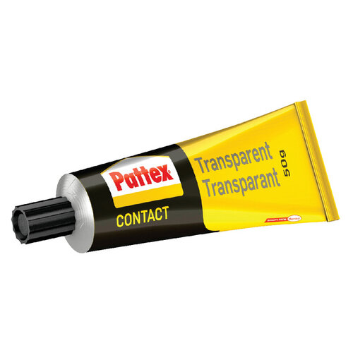 Pattex Contactlijm Pattex transparant tube 50gram op blister