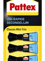 Pattex Colle seconde Pattex Classic mini trio tube 3x1g blister