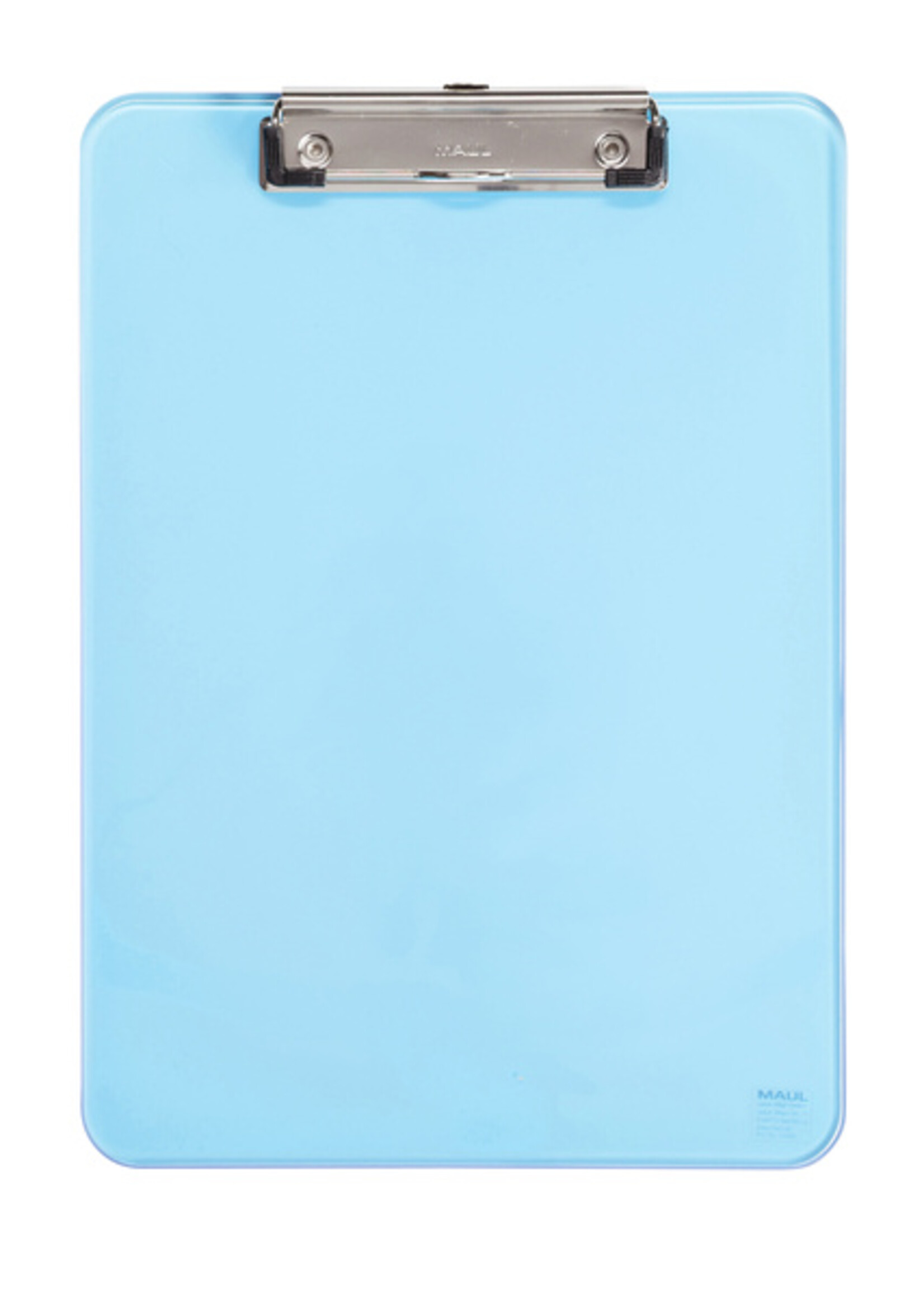 MAUL Porte-bloc MAUL A4 portrait transparent néon bleu