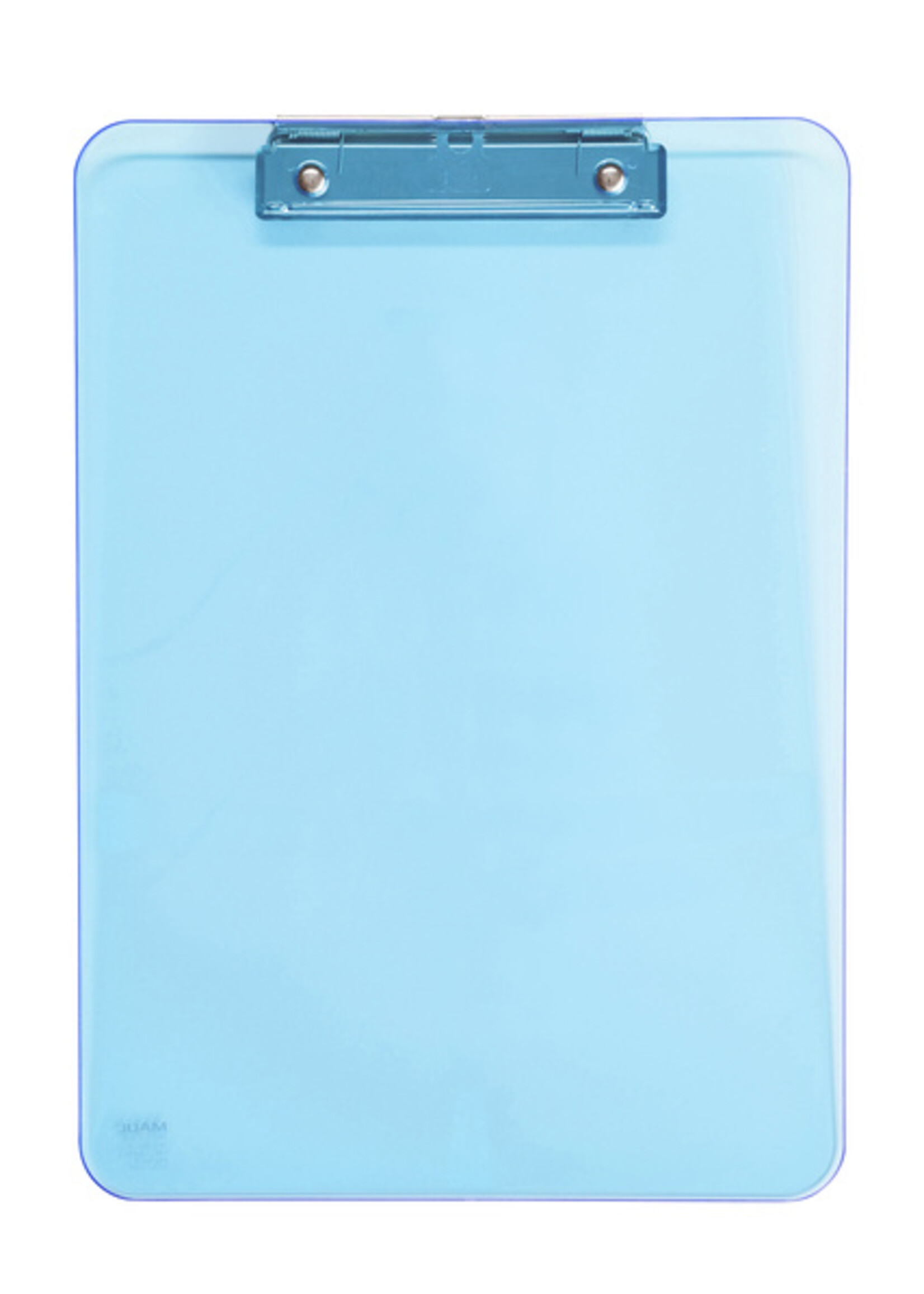 MAUL Porte-bloc MAUL A4 portrait transparent néon bleu