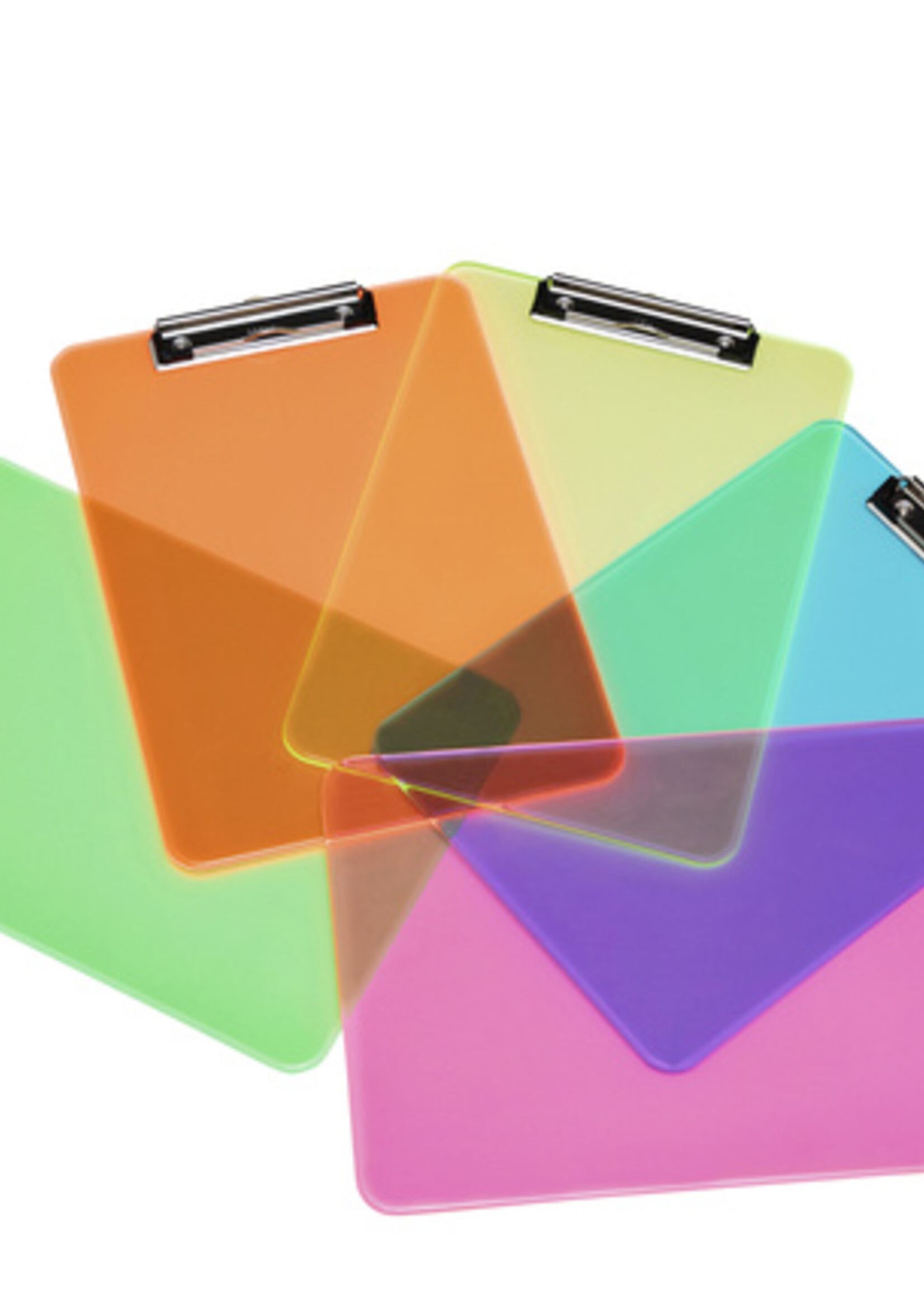 MAUL Porte-bloc MAUL A4 portrait transparent néon bleu