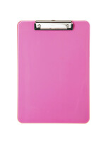 MAUL Klembord MAUL A4 staand transparant neon roze