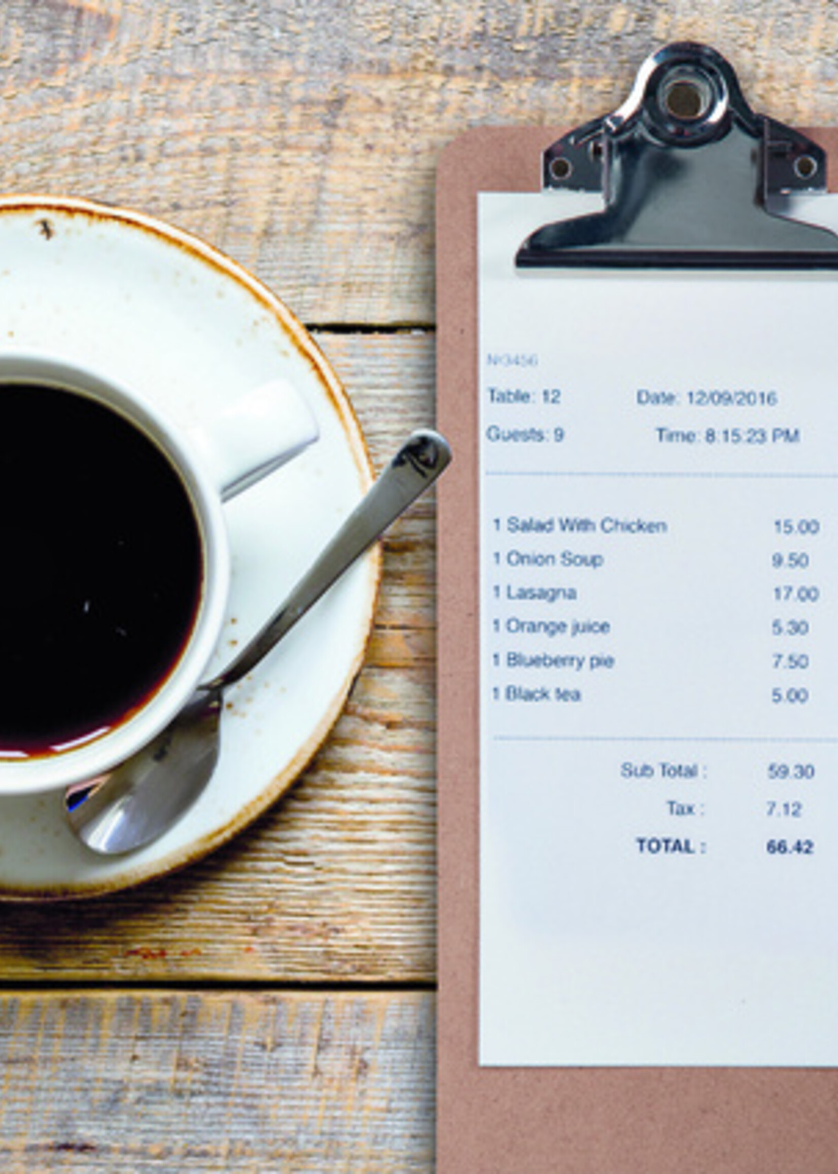 MAUL Klembord MAUL Classic Bill staand 28x11.5cm hardboard