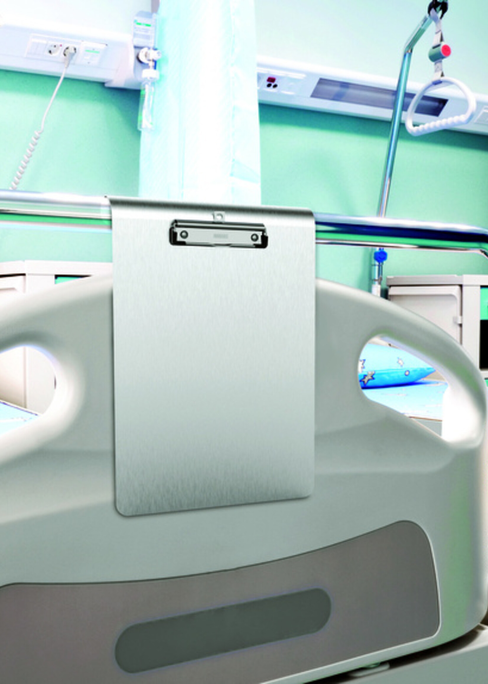 MAUL Klembord MAUL Medic A4 staand aluminium met RVS klem