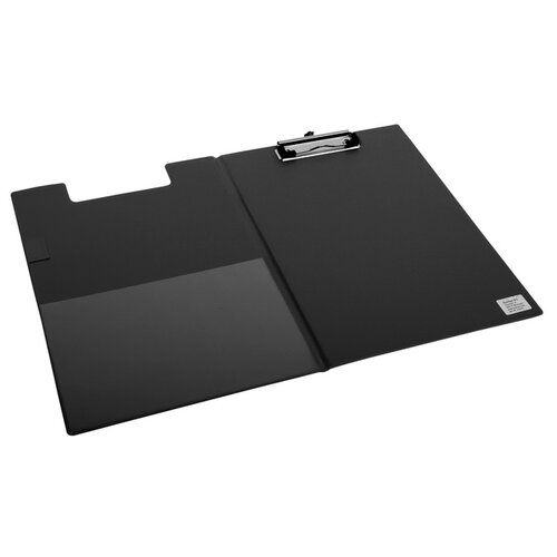 Quantore Klembordmap Quantore A4 staand PVC zwart met 100mm klem + penlus