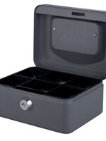 Quantore Caisse à monnaie Quantore 150x115x80mm gris