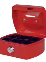 Pavo Geldkist Pavo met muntgleuf 125x95x60mm rood