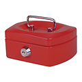 Pavo Coffret caisse Pavo avec fente tirelire 125x95x60mm rouge