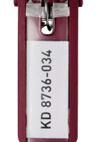 Durable Sleutellabel Durable 1957 met ring rood