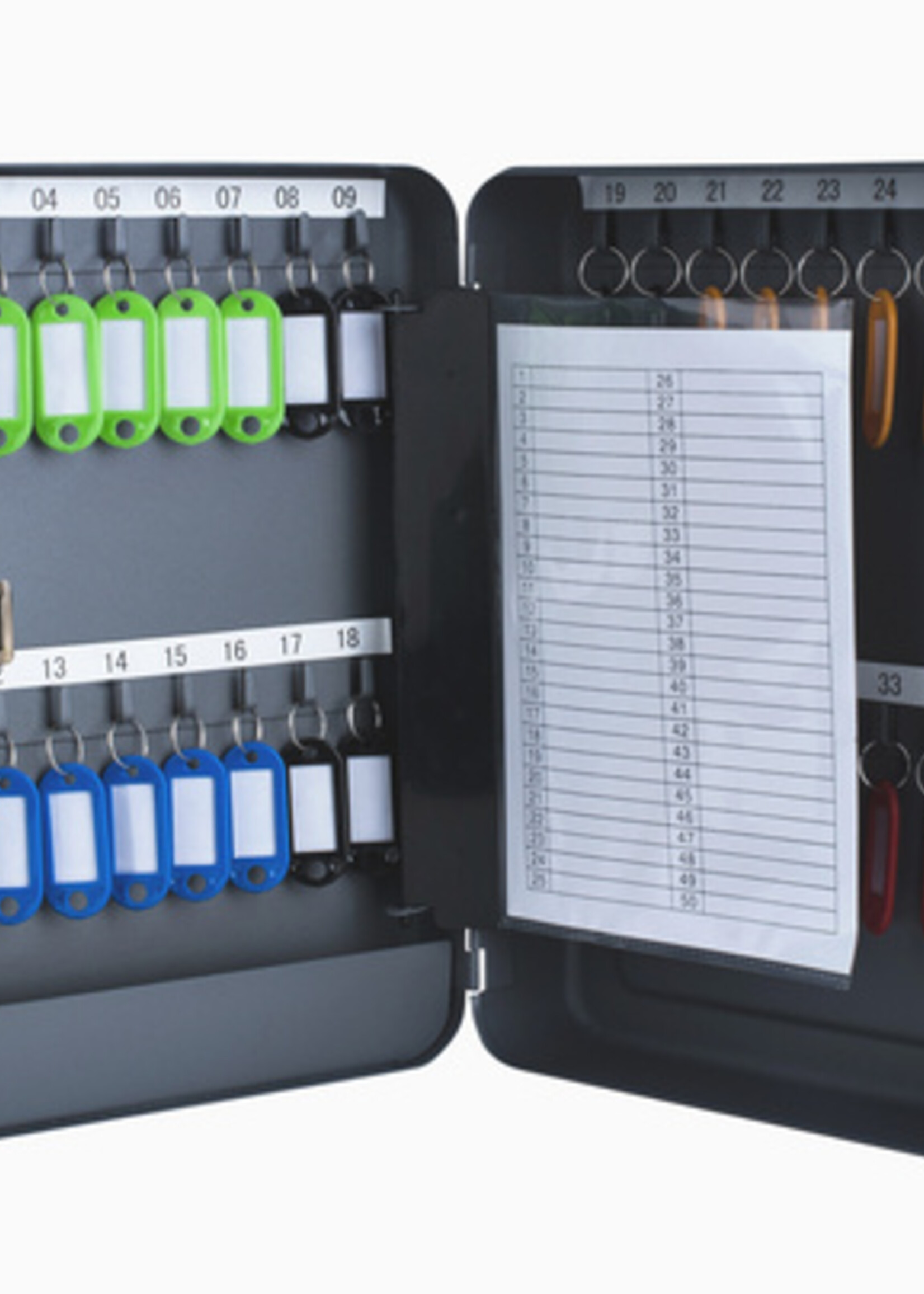 Pavo Armoire à clés Pavo serrure chiffres 36 crochets 300x240x80mm