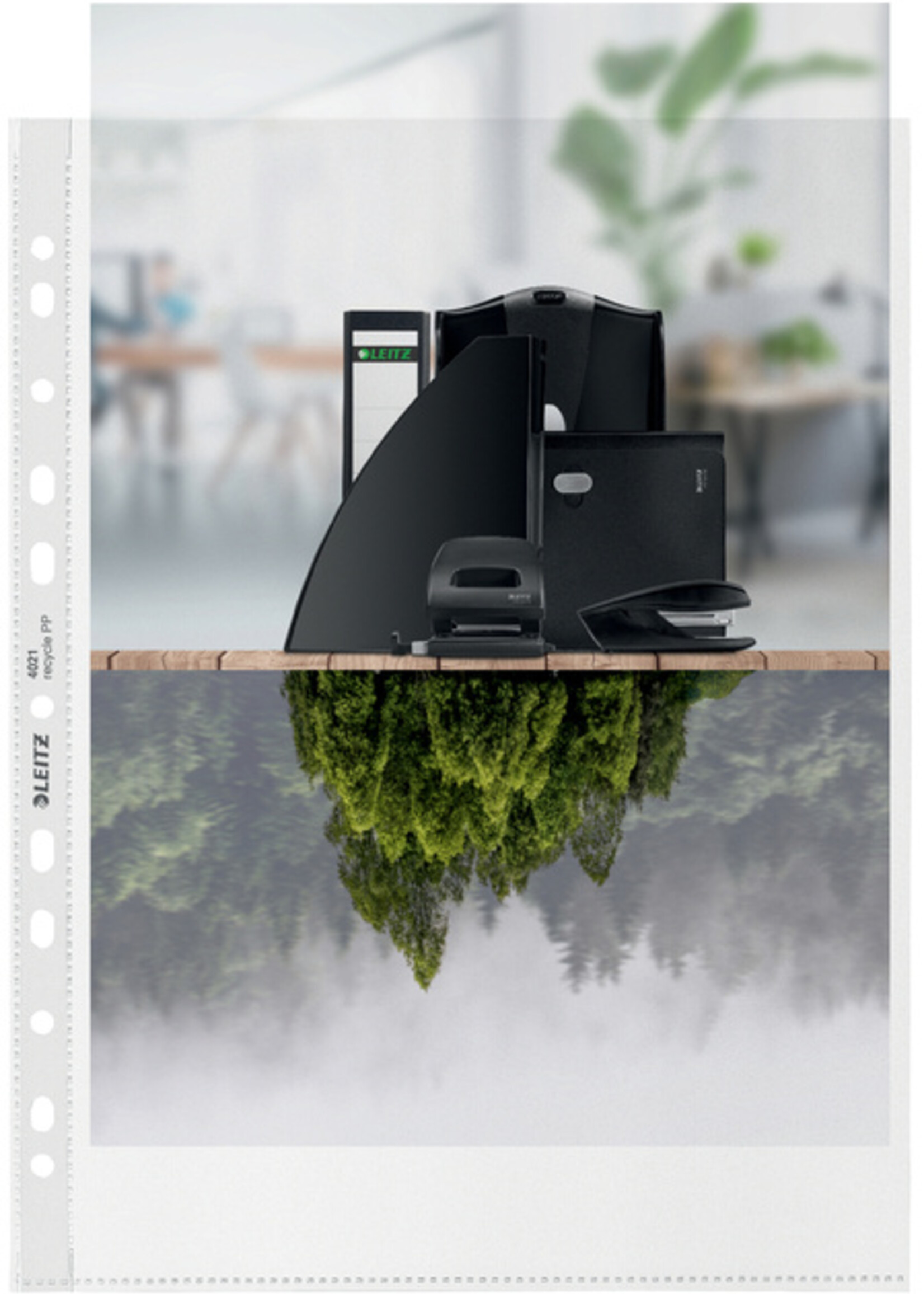 Leitz Pochette Leitz Recycle A4 Maxi 11 trous PP transparent