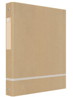 Oxford Classeur à 4 anneaux Oxford Touareg A4-25mm mécanisme  D naturel