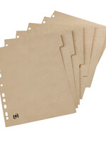 Oxford Intercalaires Oxford Touareg 11 perf 6 onglets carton naturel