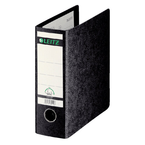 Leitz Classeur Leitz 1075 A5 vertical 77mm carton noir marbré