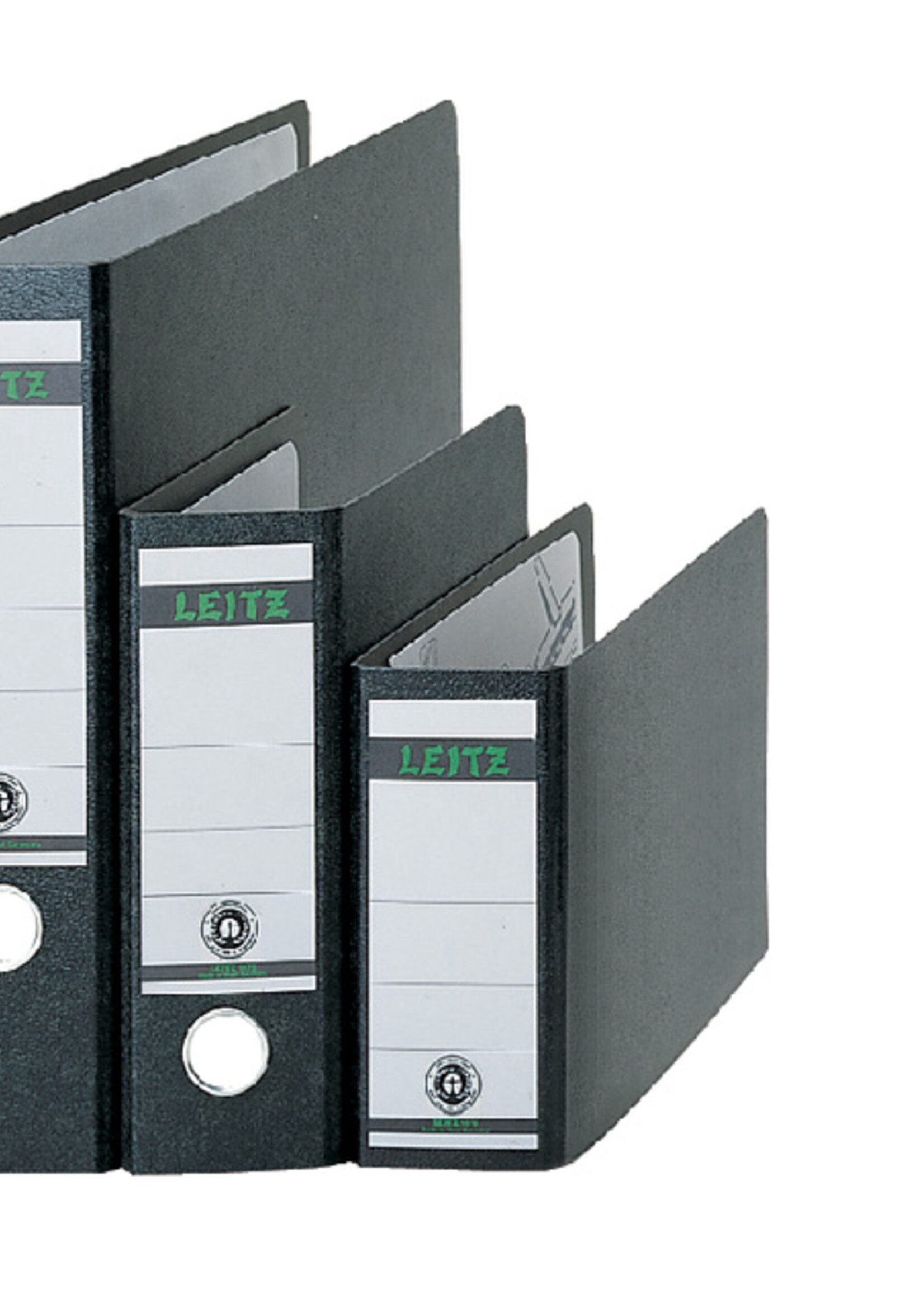 Leitz Ordner Leitz A6 77mm dwars karton zwart