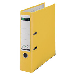 Classeur à levier Leitz 1010 A4 80mm PP jaune