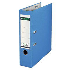 Classeur à levier Leitz 1010 A4 80mm PP bleu clair