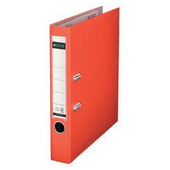 Classeur à levier Leitz 1015 A4 50mm PP rouge clair