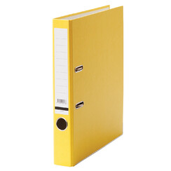 Classeur à levier Qbasic A4 50mm carton jaune