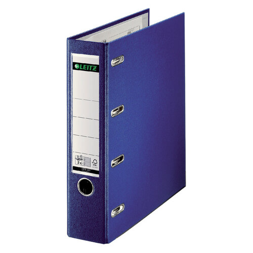 Leitz Giro/bank Ordner Leitz 1062  met dubbele mechaniek 80mm PP A4 blauw