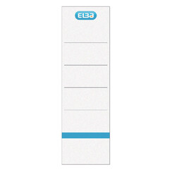 Étiquette dorsale Elba 59x190mm adhésive large blanc/bleu
