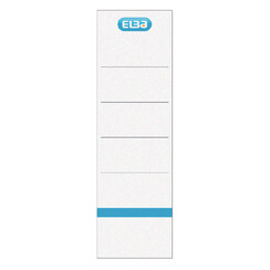 Rugetiket Elba breed 59x190mm zelfklevend wit/blauw