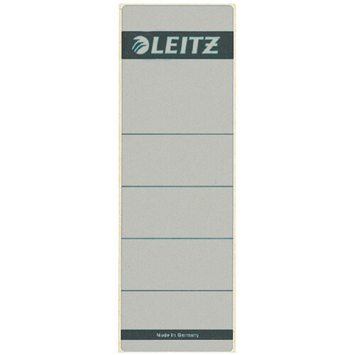 Leitz Rugetiket Leitz breed/kort 62x192mm zelfklevend grijs