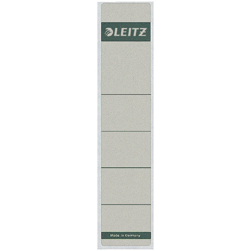 Leitz Rugetiket Leitz smal/kort 39x192mm zelfklevend grijs