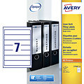 Avery Rugetiket Avery smal 39x192mm zelfklevend wit