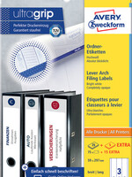 Avery Zweckform Rugetiket Avery Zweckform breed/lang 59x297mm zelfklevend wit