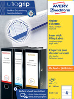 Avery Zweckform Etiquette dorsale Avery Zweckform Large 61x192mm adhésive blanc 400 pcs