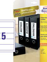 Avery Zweckform Etiquette dorsale Avery Zweckform Large 54x190mm blanc 125 pcs