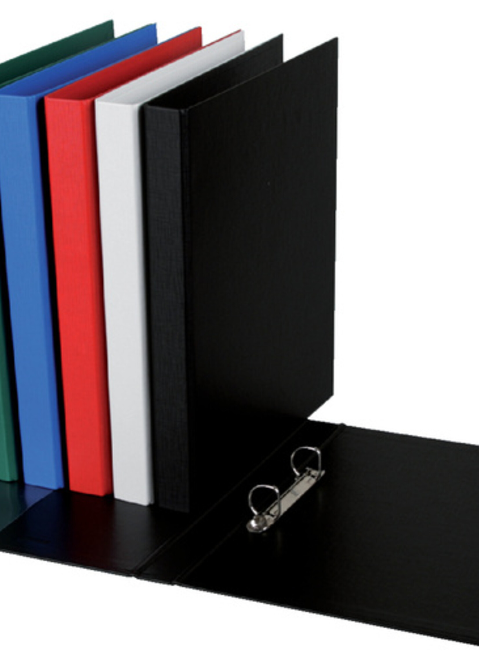 Quantore Ringband Quantore A4 2-rings D-mech 20mm PP zwart