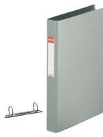 Esselte Ringband Esselte Vivida A4 2-rings O-mech 25mm PP grijs