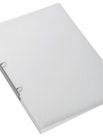 Exacompta Classeur à 2 anneaux Exacompta Crystal A4 15mm PP blanc